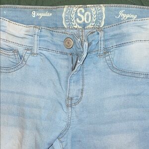 SO Light Blue Jeggings Size 9